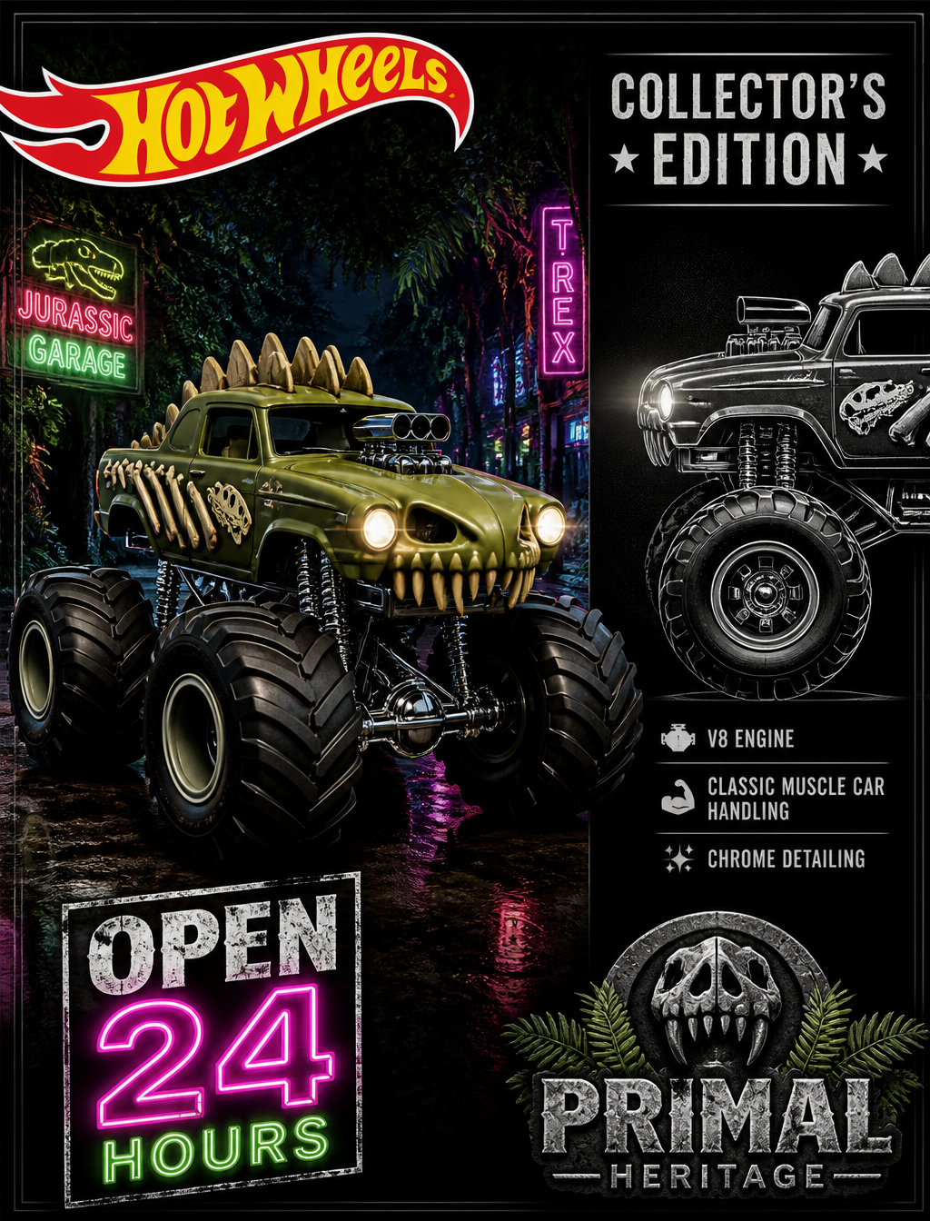 Hot Wheels Primal Heritage Collector's Poster