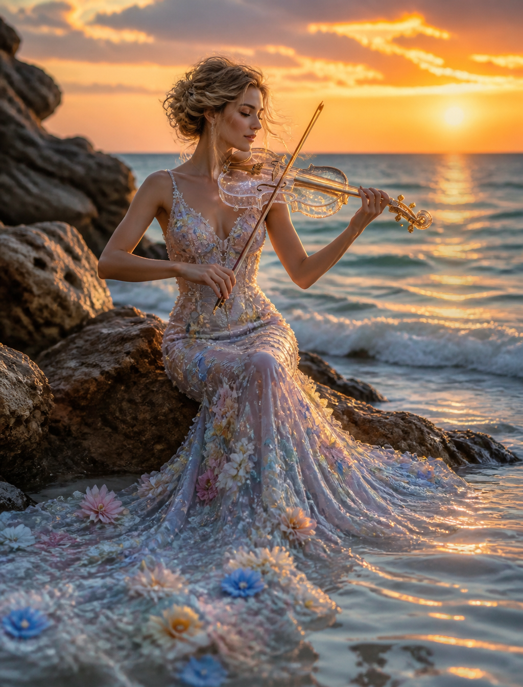 Couture Symphony by the Turquoise Sea