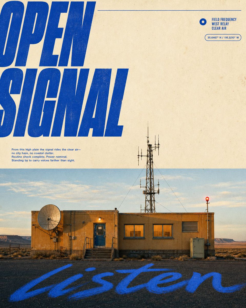 Cobalt Roadside Editorial Poster - alternate