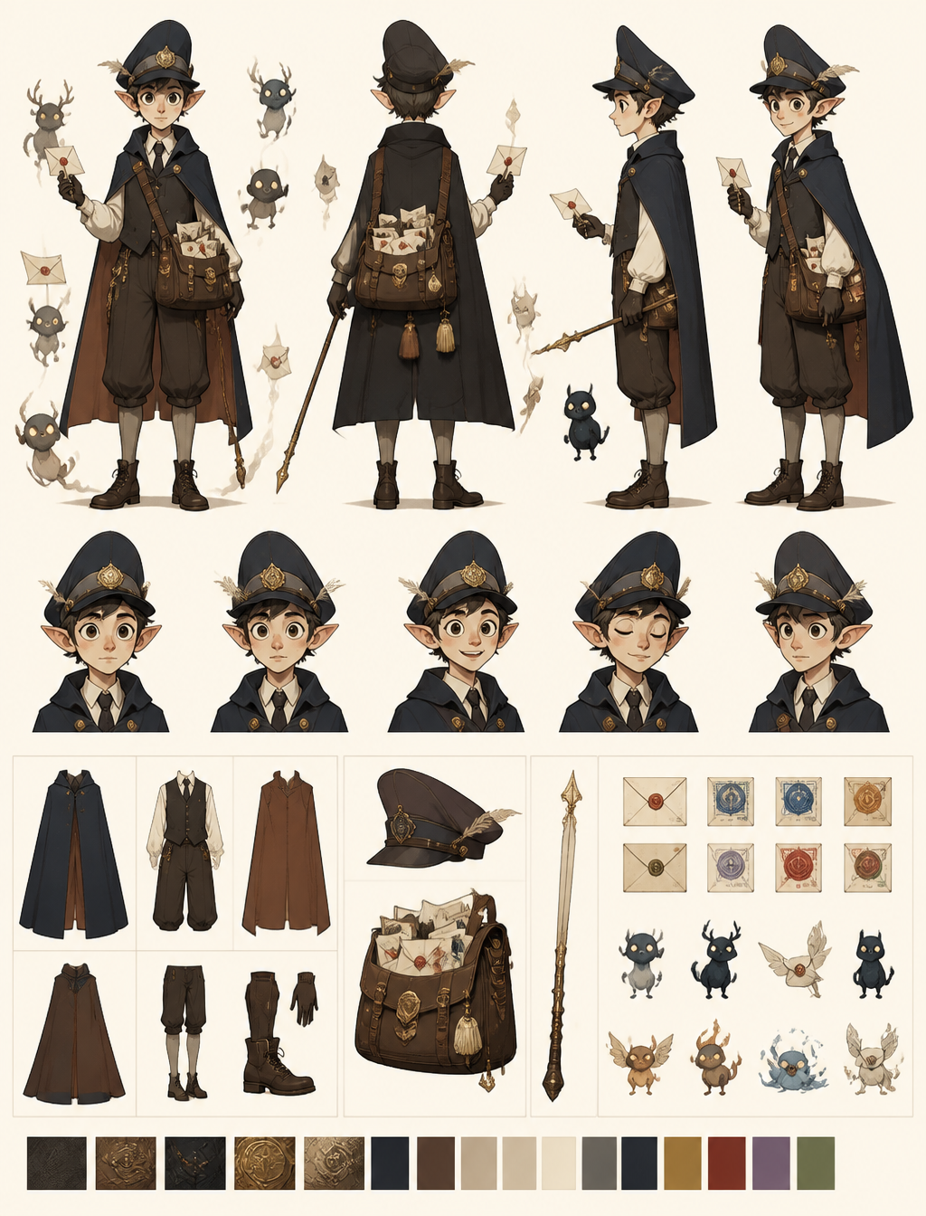 Interdimensional Postman Concept Sheet