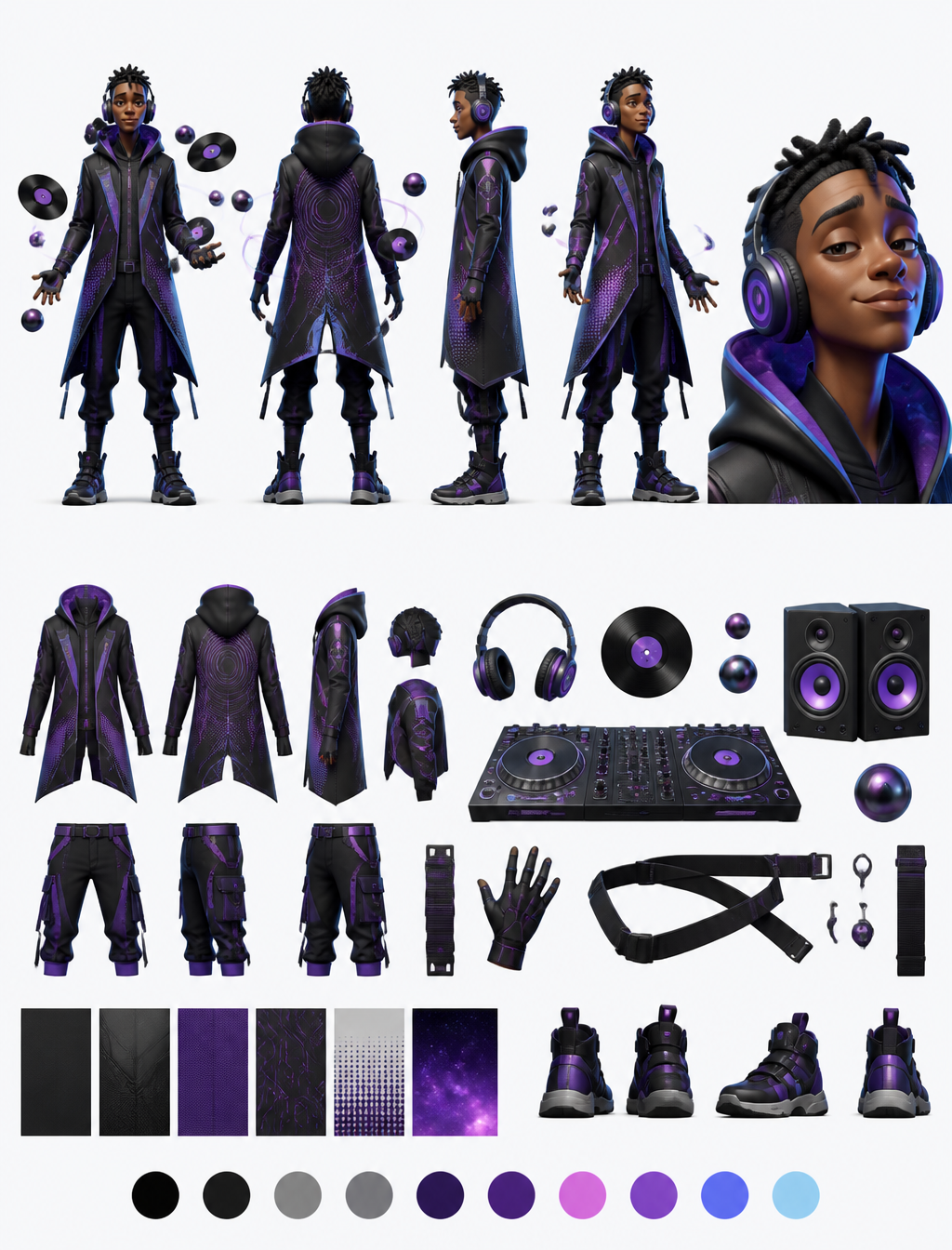 Gravity Beatmaster: Spider-Verse Concept Art