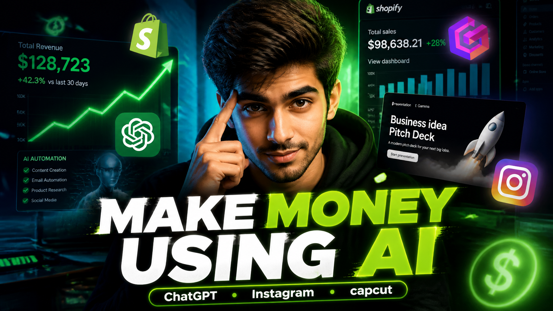 Viral AI Entrepreneurship YouTube Thumbnail