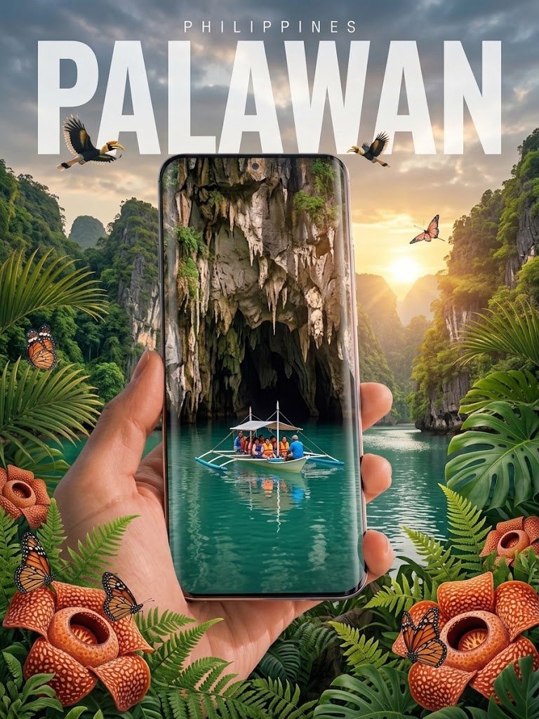 Cinematic Smartphone Frame Travel Poster