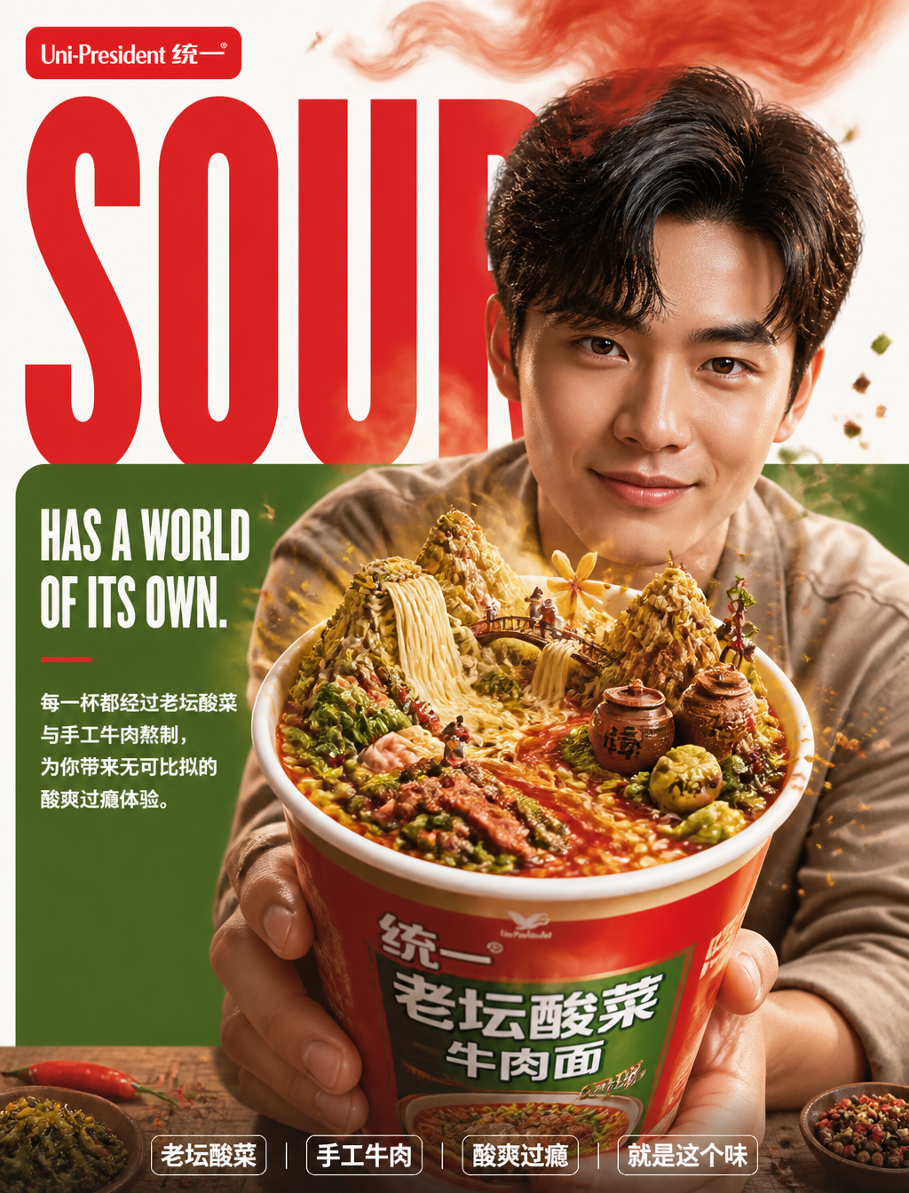 Surrealist Gourmet Instant Noodle Brand Campaign
