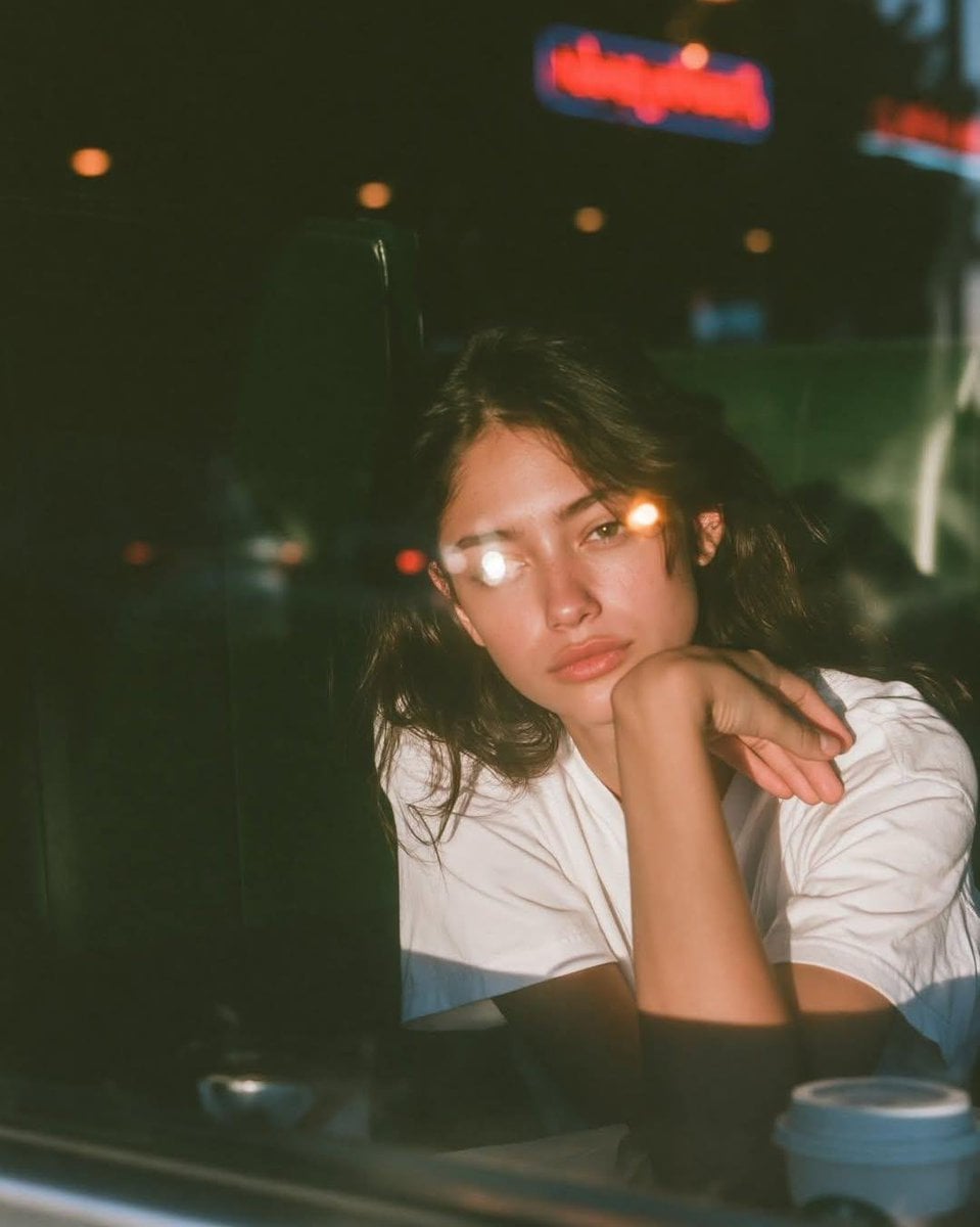 Blue Hour Reflection in Retro Diner - alternate