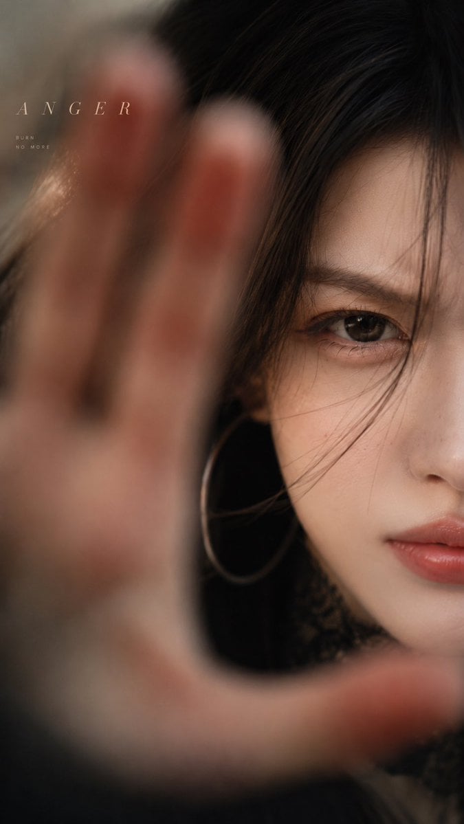 Cinematic Emotional Eye Portraits with Foreground Blur - alternate