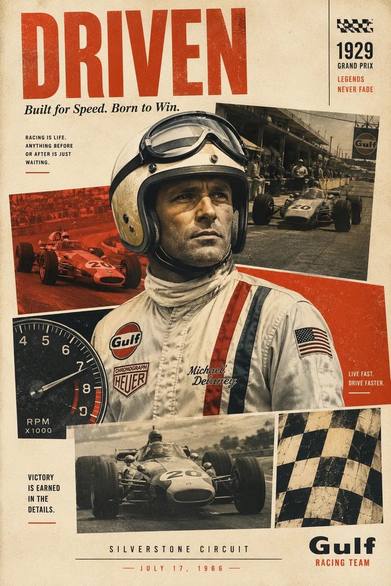 Vintage Editorial Collage Poster - alternate