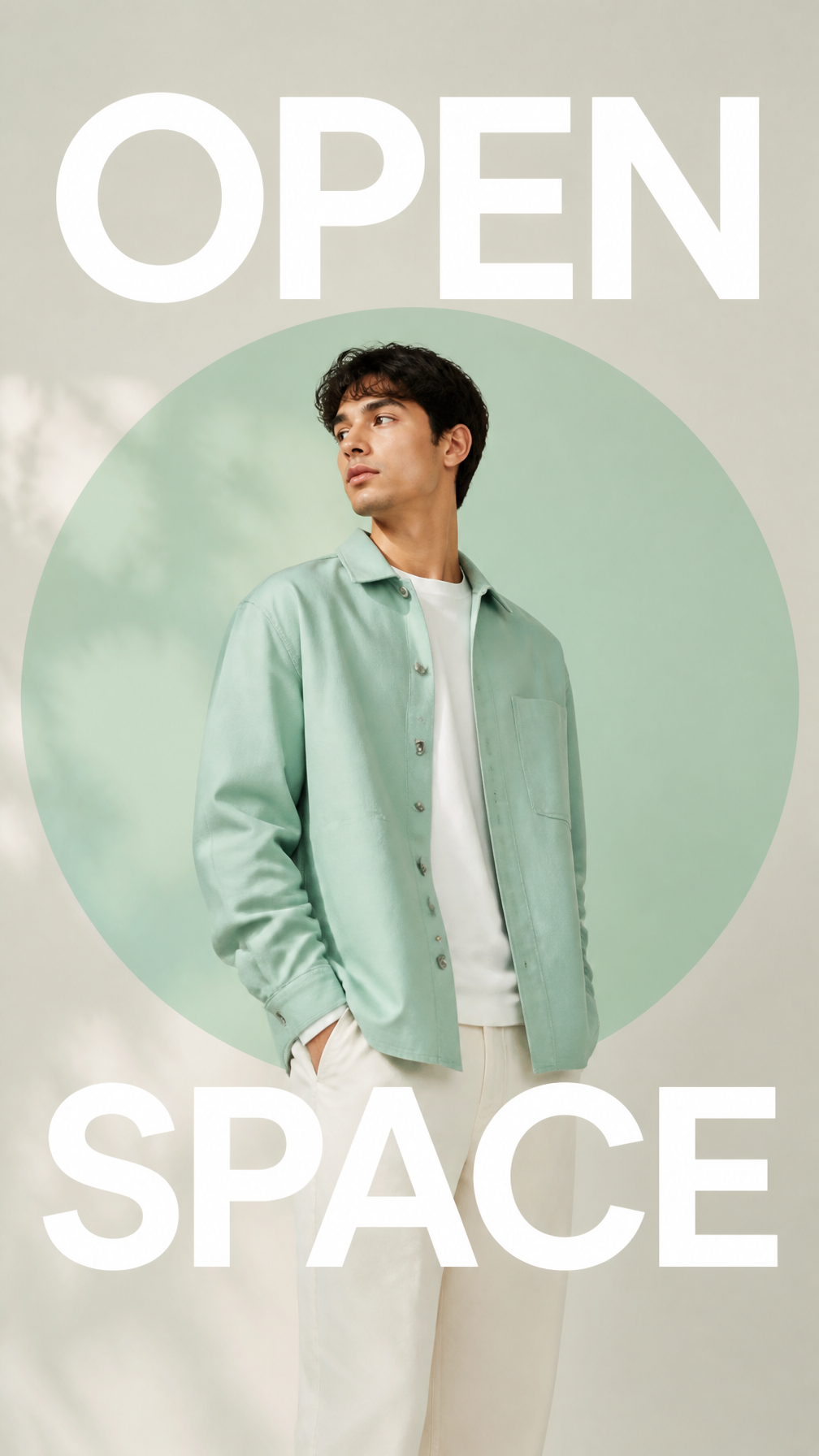 Minimalist Mint Overshirt Visual