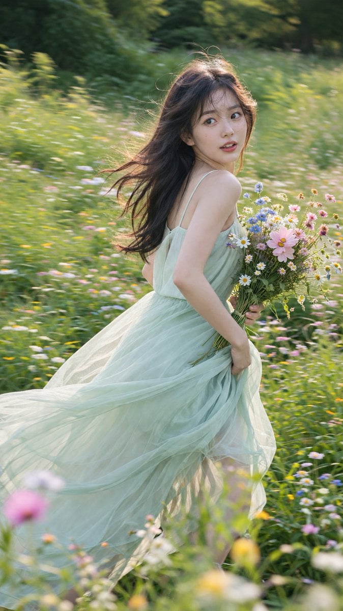 Summer Breeze Ethereal Fashion Portrait