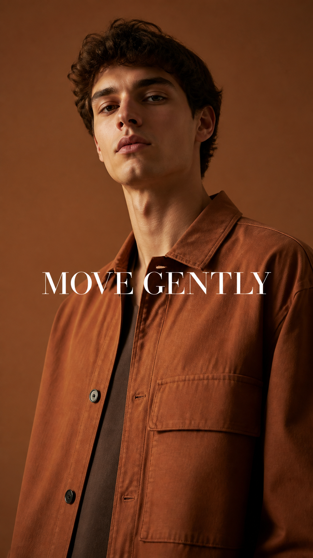 Clay Tones Minimalist Men's Editorial