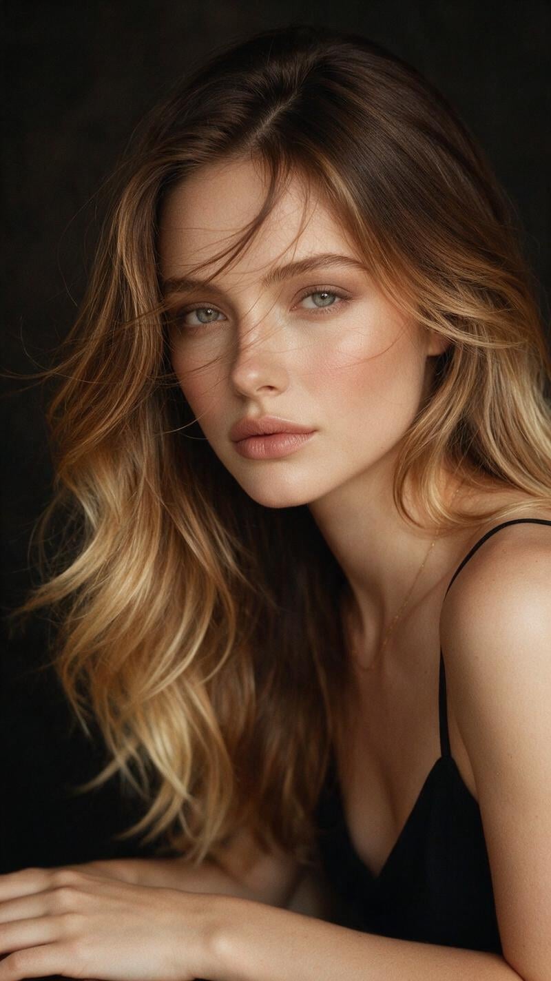 Intimate Editorial Beauty Portrait of a Young Woman