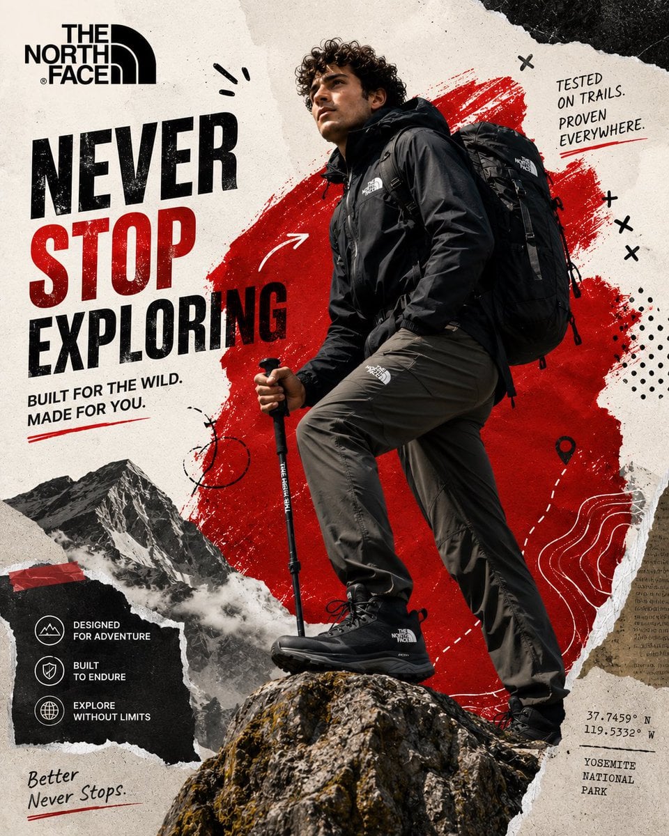 Decathlon 'Play More' Dynamic Sports Digital Collage