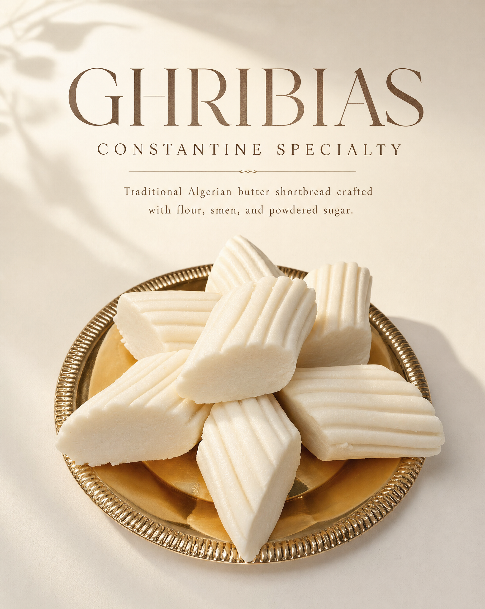 Luxury Algerian Constantine Ghribia Editorial Poster