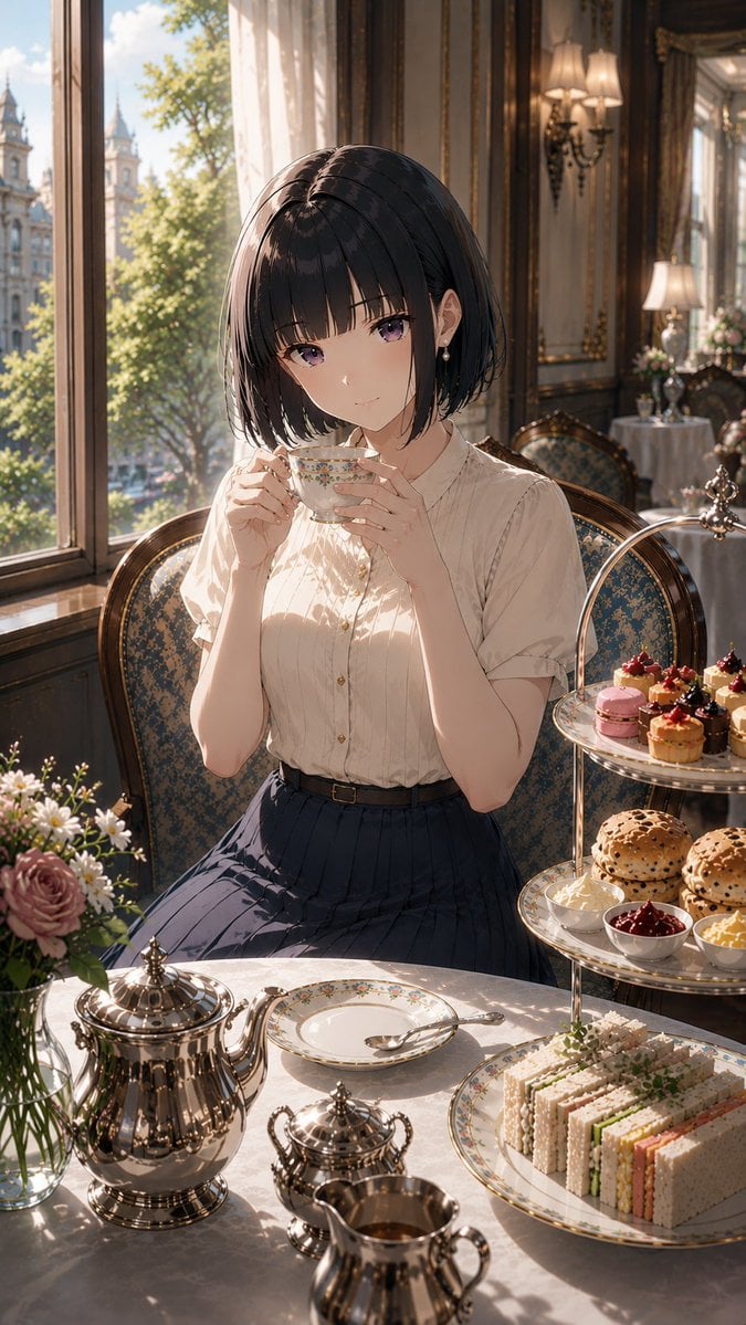 Elegant Victorian Afternoon Tea Moment