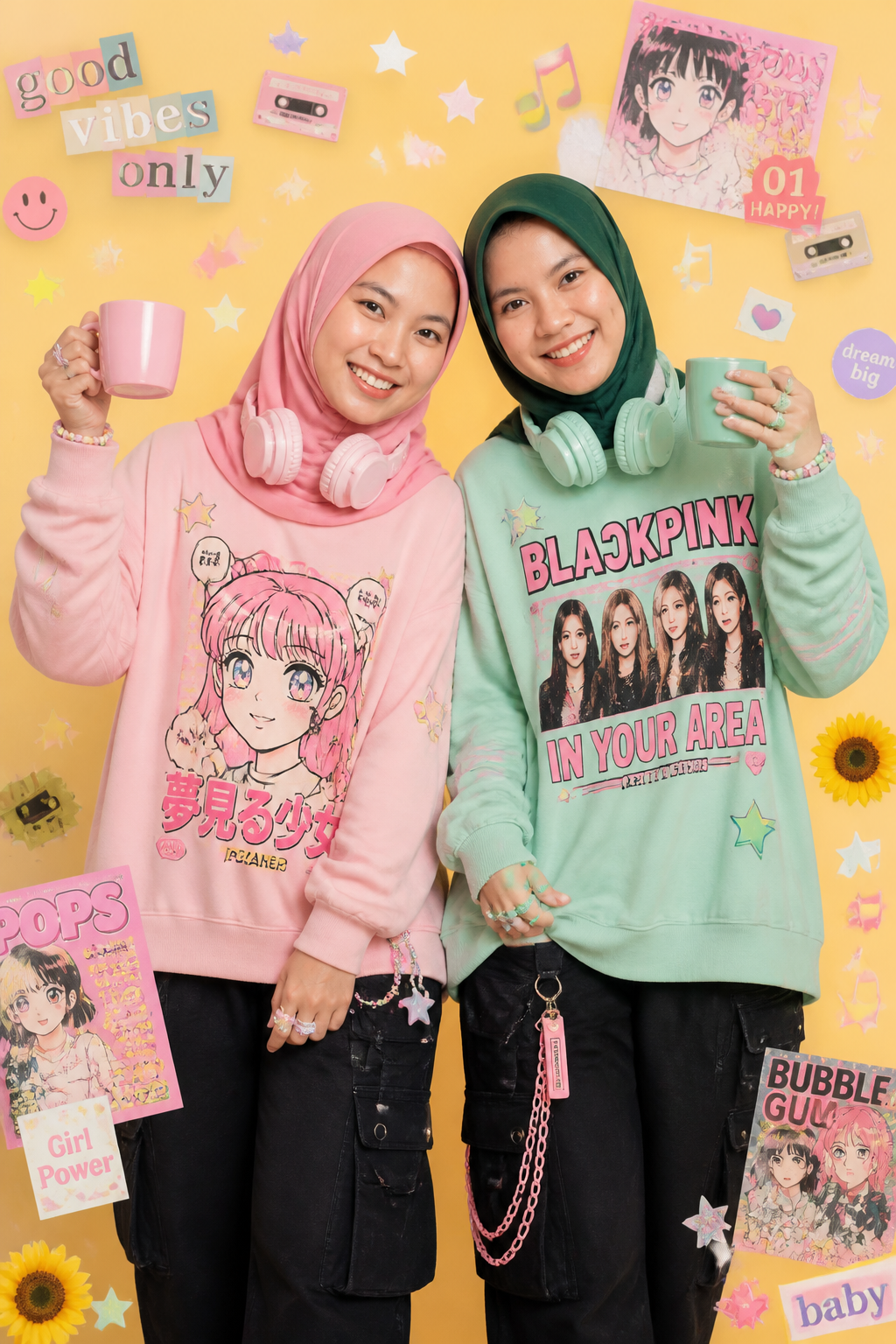 Kawaii Harajuku Pastel Studio Fashion Duo
