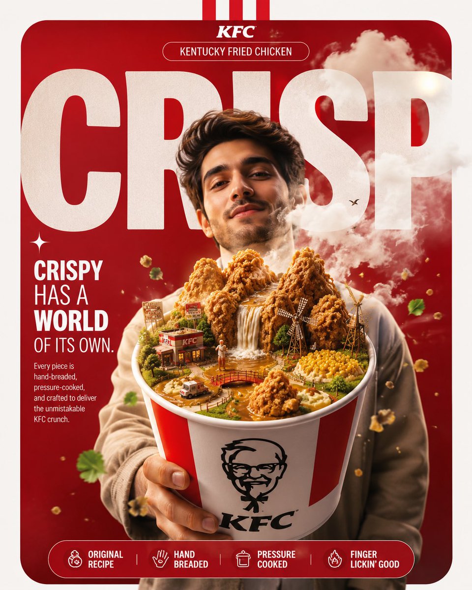 Luxury Surrealist Food Editorial Poster