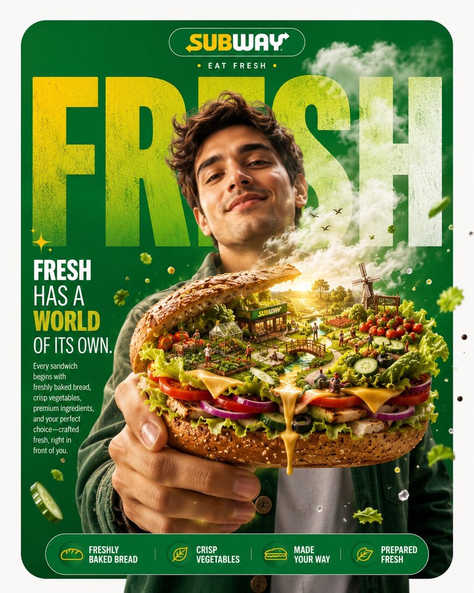 Luxury Surrealist Food Editorial Poster - alternate