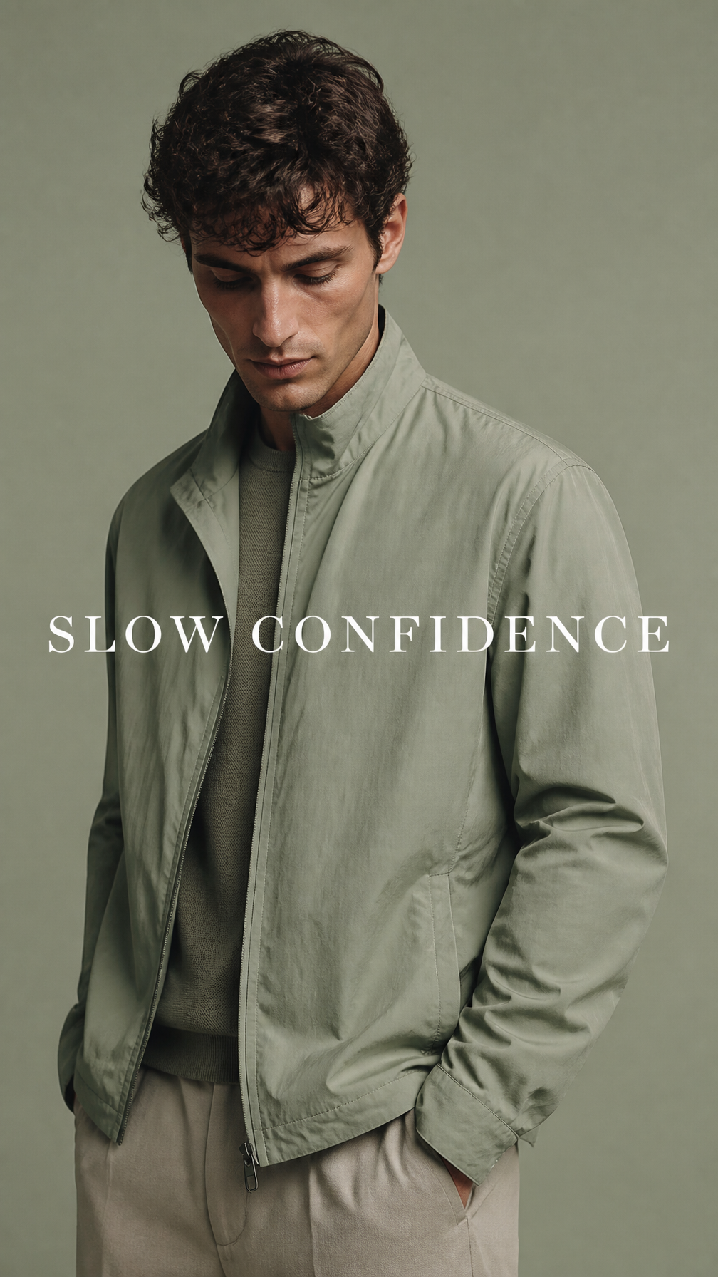 Sage Monochrome Masculine Elegance