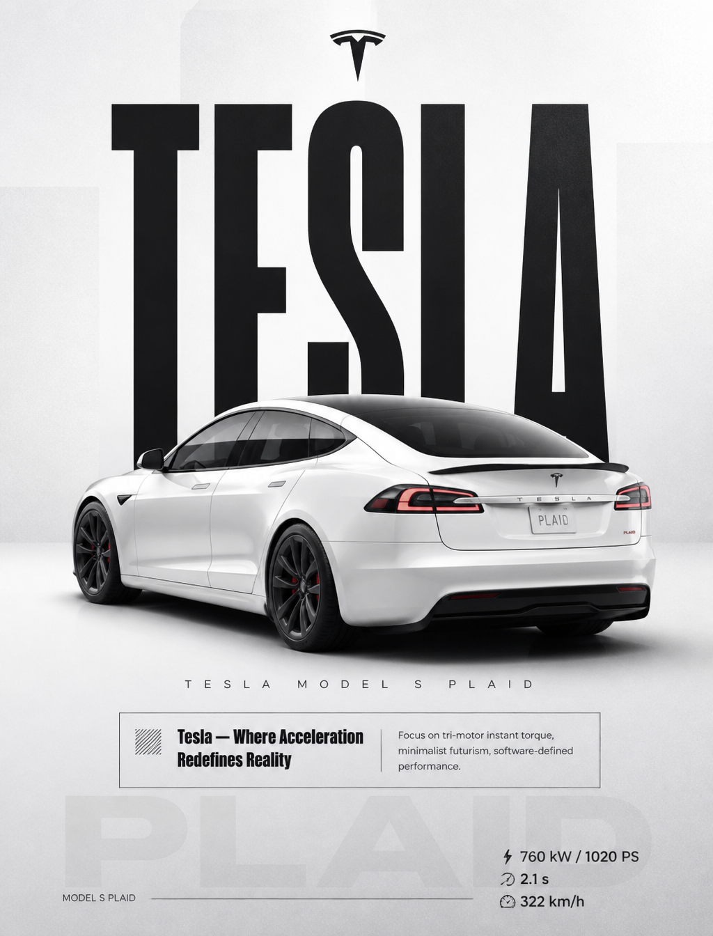 Tesla Model S Plaid Editorial Studio Showcase