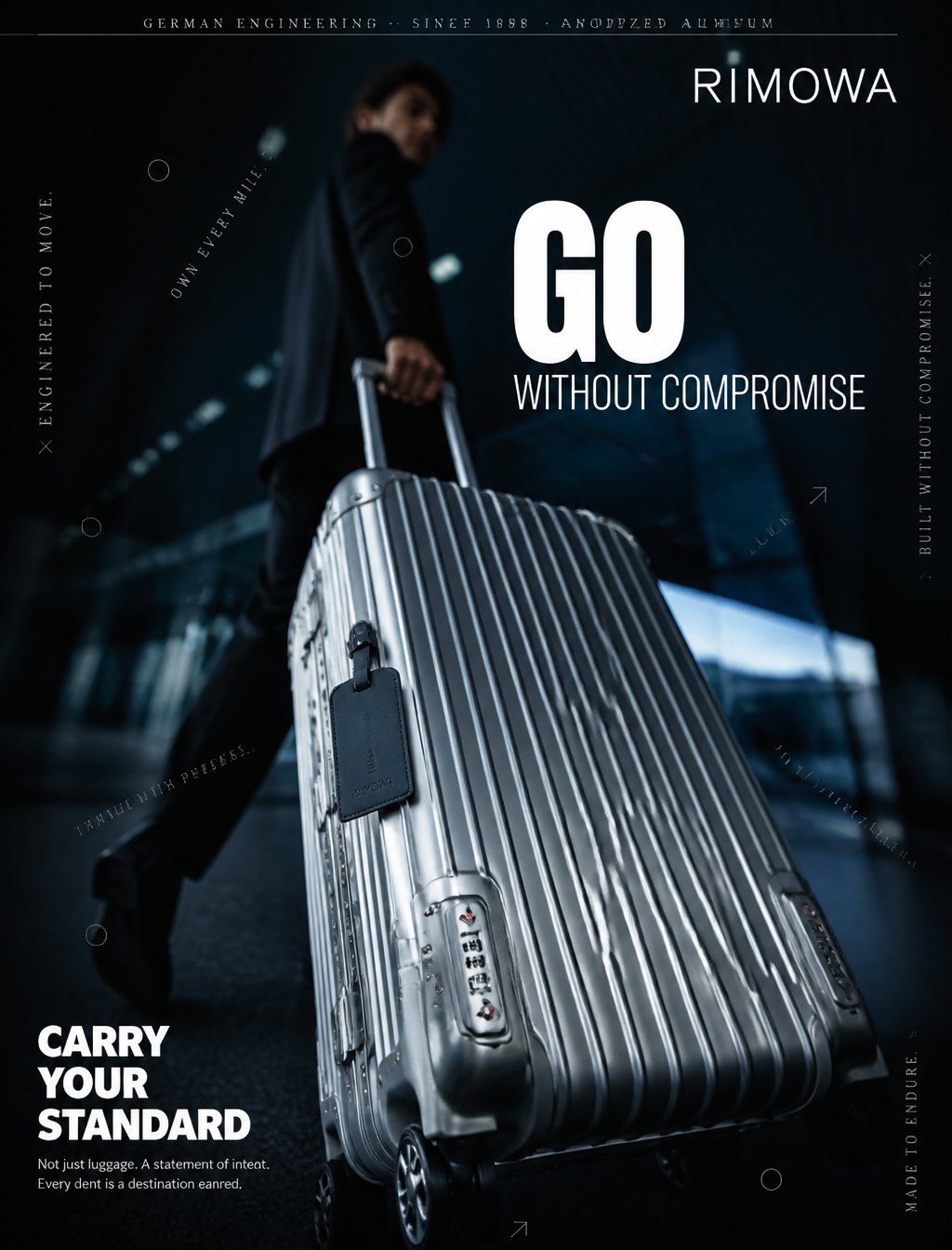 Elite Business Travel: Aluminum Suitcase Cinematic Ad