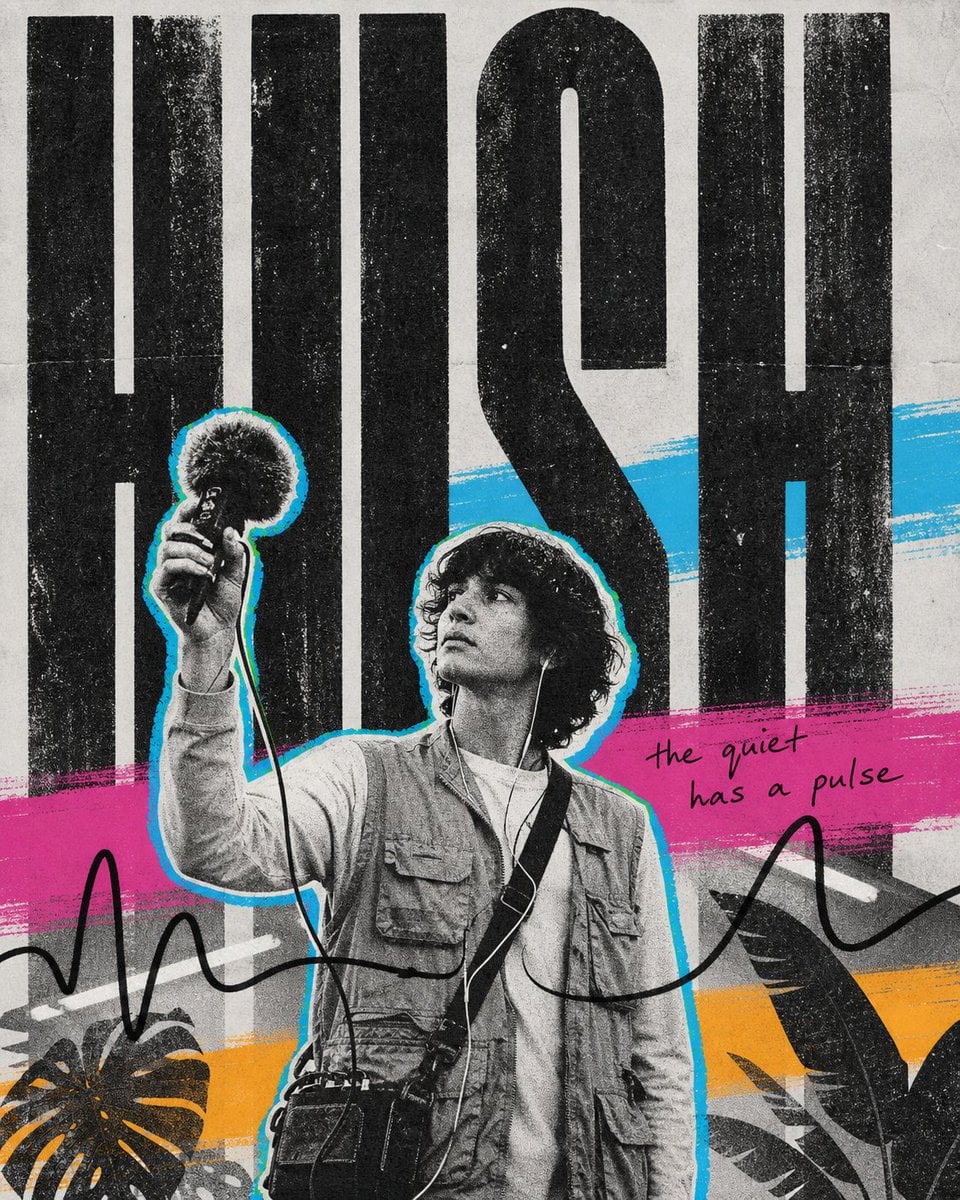 Analog Frequency Gritty Collage Poster - alternate