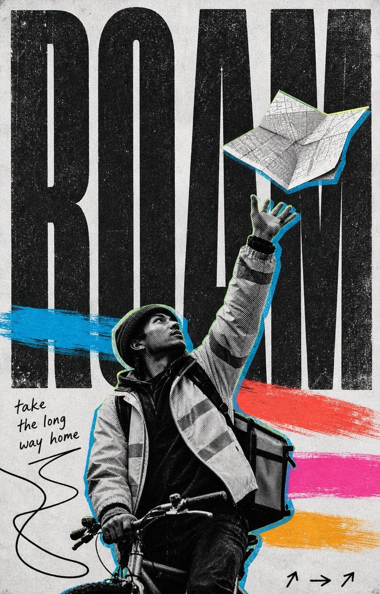 Analog Frequency Gritty Collage Poster - alternate
