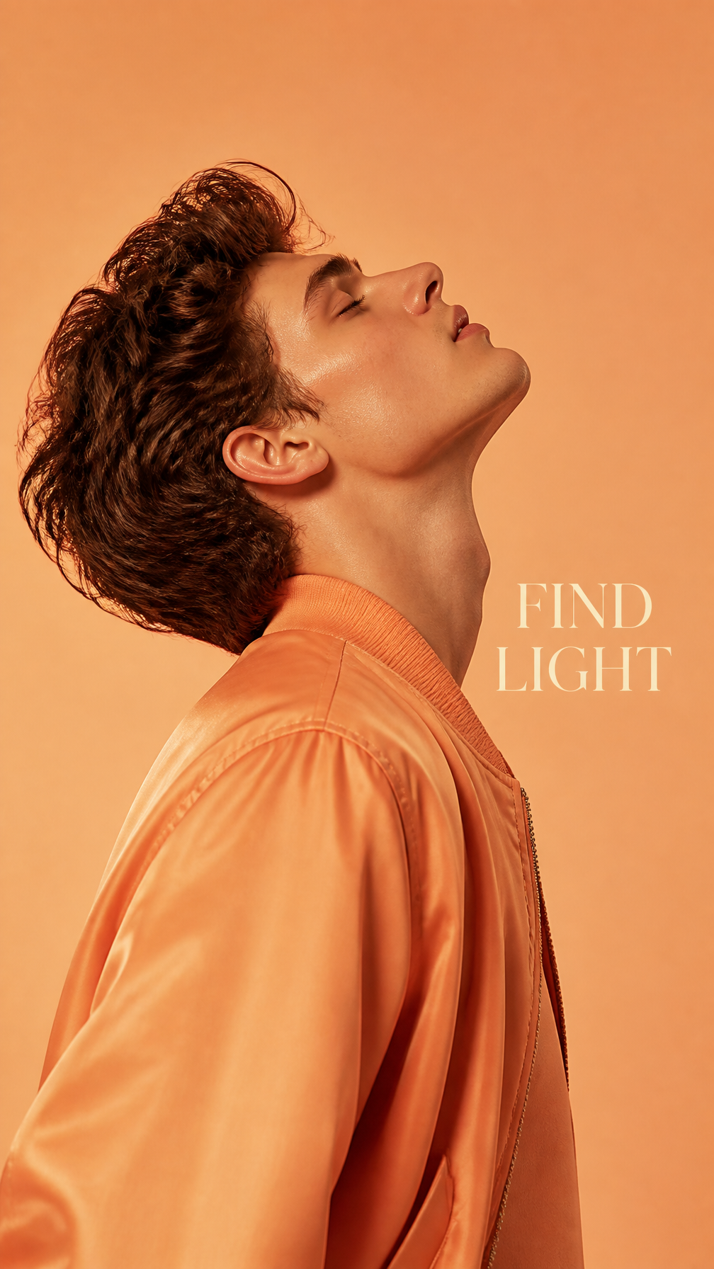 Apricot Hue Editorial Male Portrait