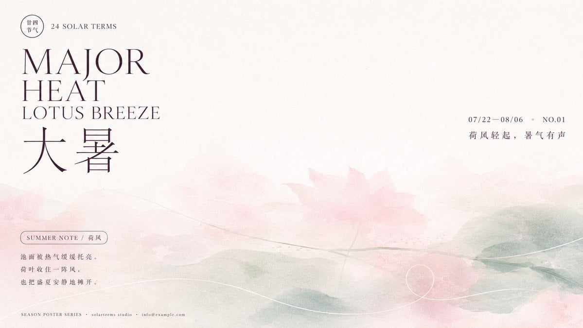 Ethereal Minimalist Information Poster