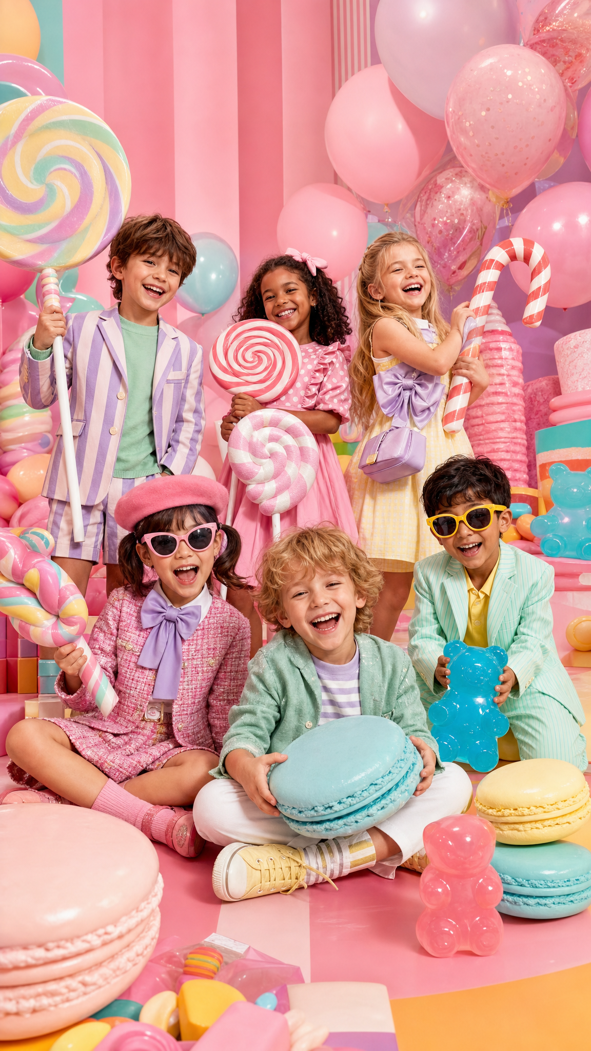 Candy-Colored Kids Fashion Editorial