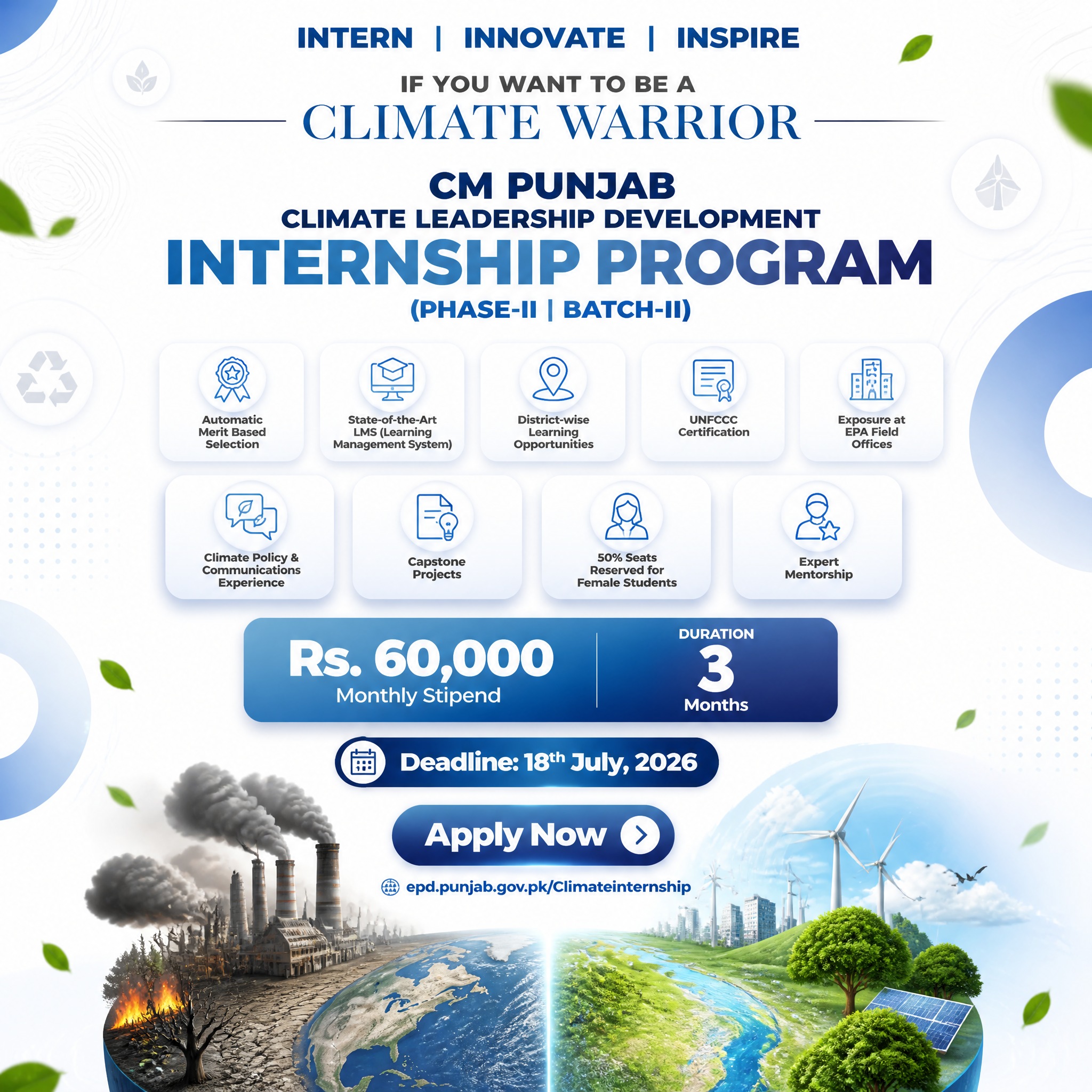 Corporate Climate Leadership Program Social Media Poster