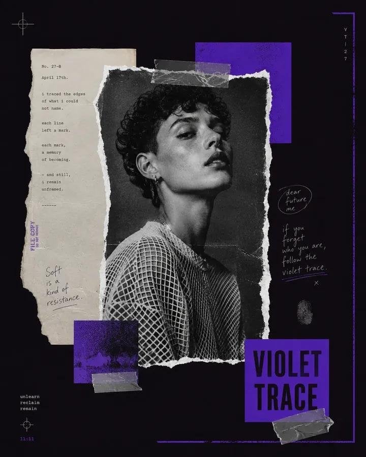 Avant-Garde Mixed Media Zine Poster - alternate