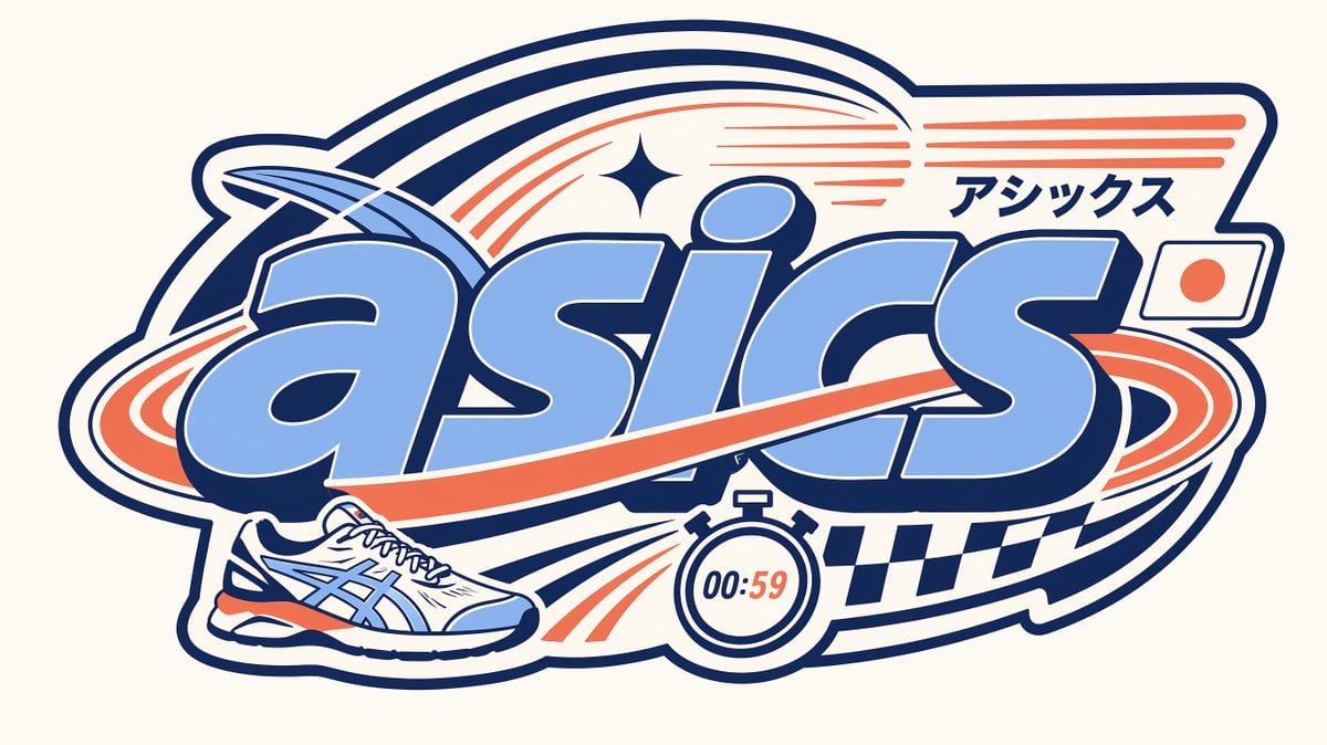 Y2K Tokyo Streetwear ASICS Inspired Vector Badge - alternate