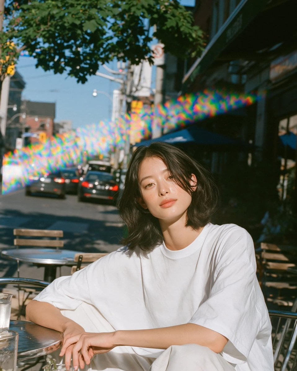 Golden Hour Cafe Serenity - alternate