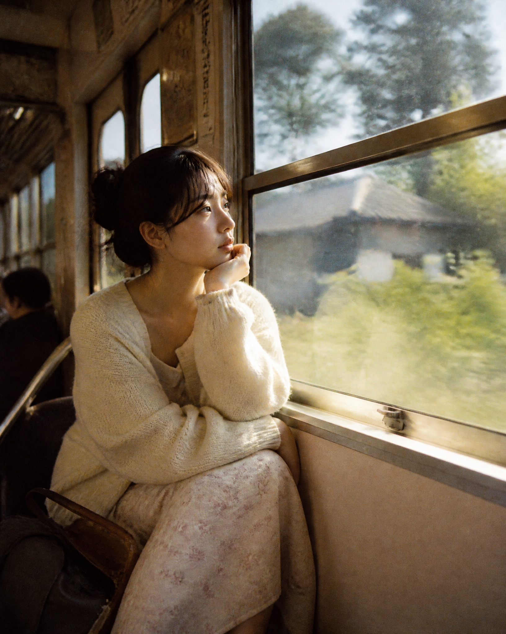 Nostalgic Train Journey Through Rural Japan