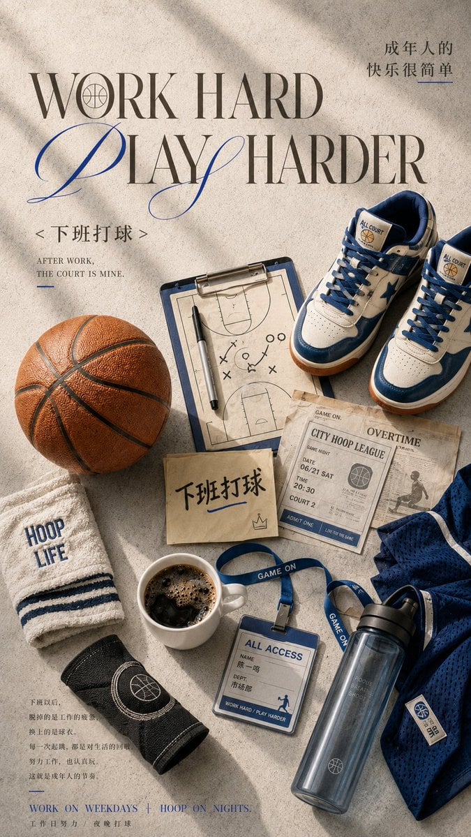 Urban Transition: Work-Life Balance Flat Lay - alternate