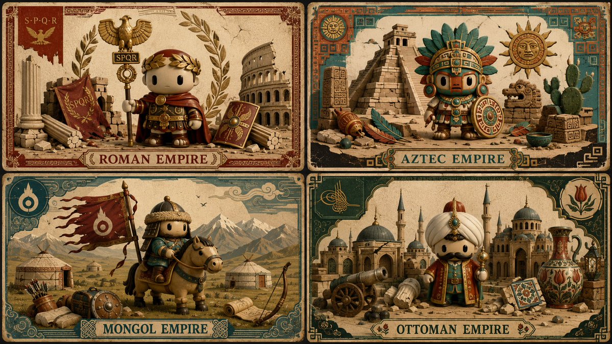 Retro Designer-Toy Fallen Empires Collection