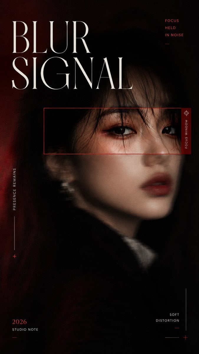 Cinematic Focus-Window Editorial Portrait Cover - alternate