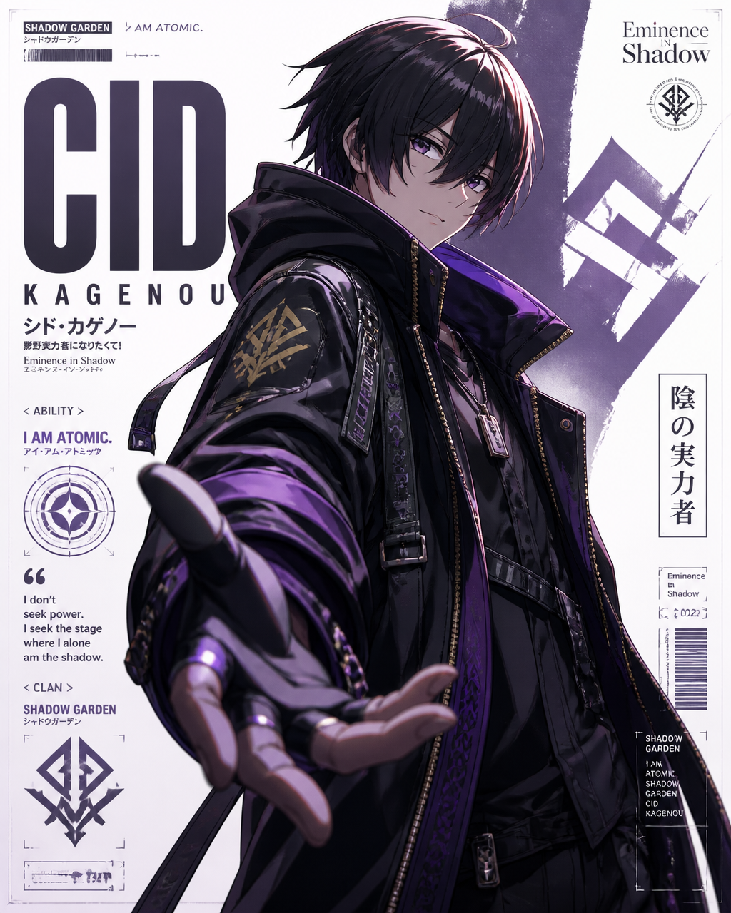 Eminence in Shadow High-Fashion Anime Editorial