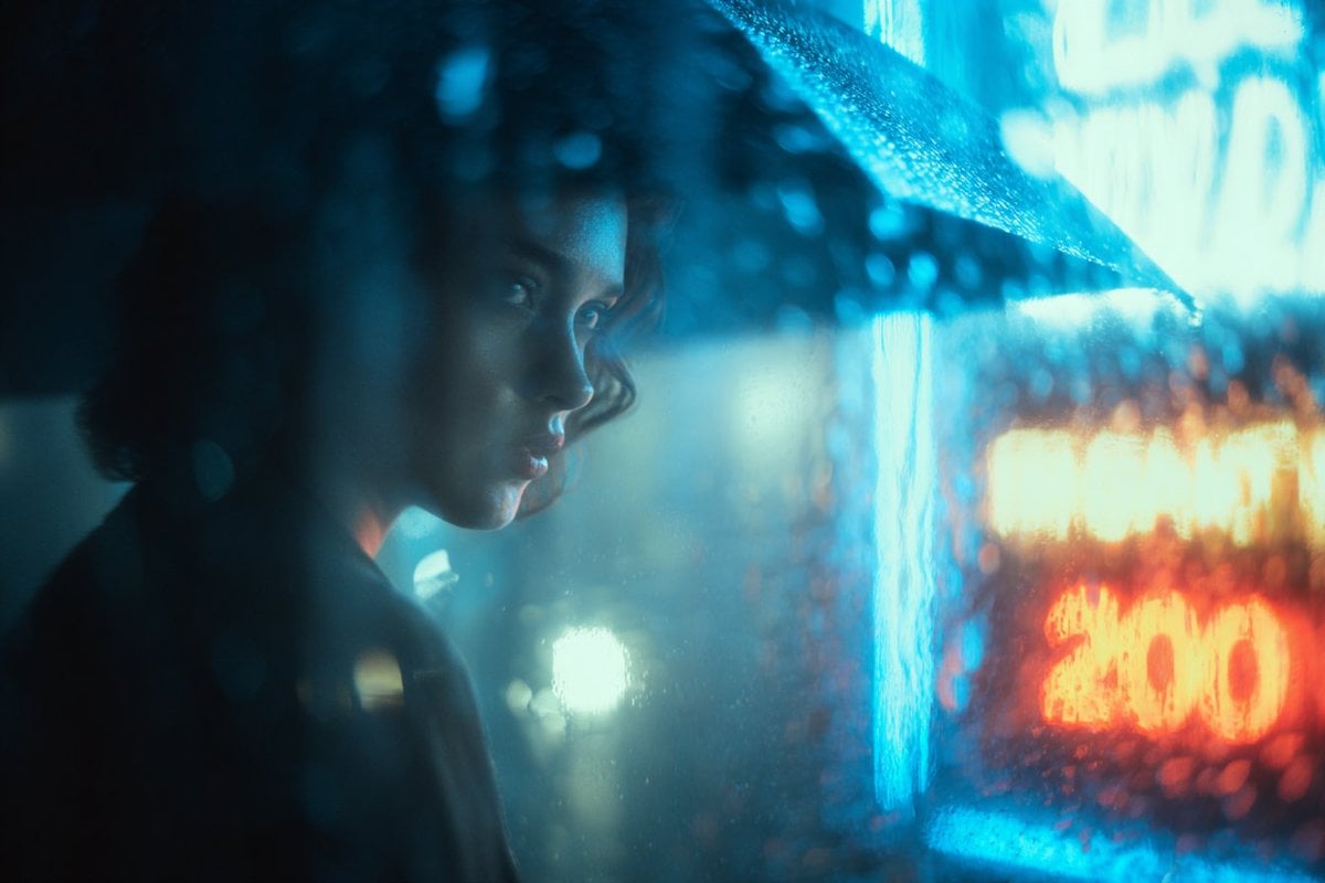 Rain-Slicked Glass Cinematic View - alternate
