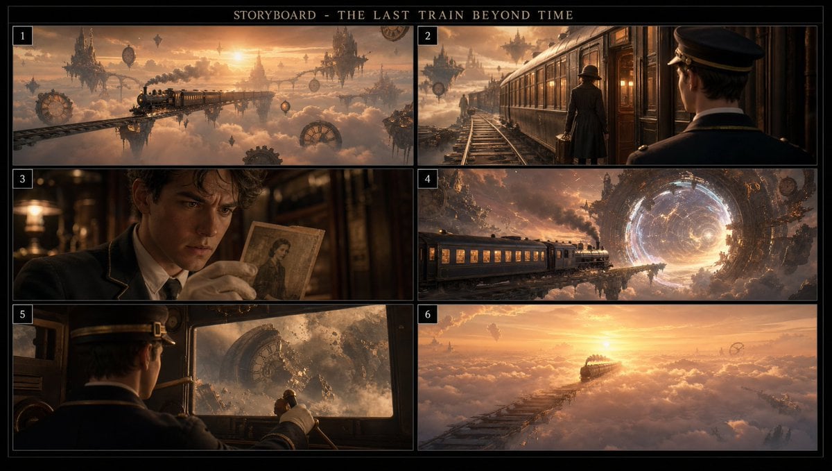 Cinematic Storyboard Sequence Generator - alternate