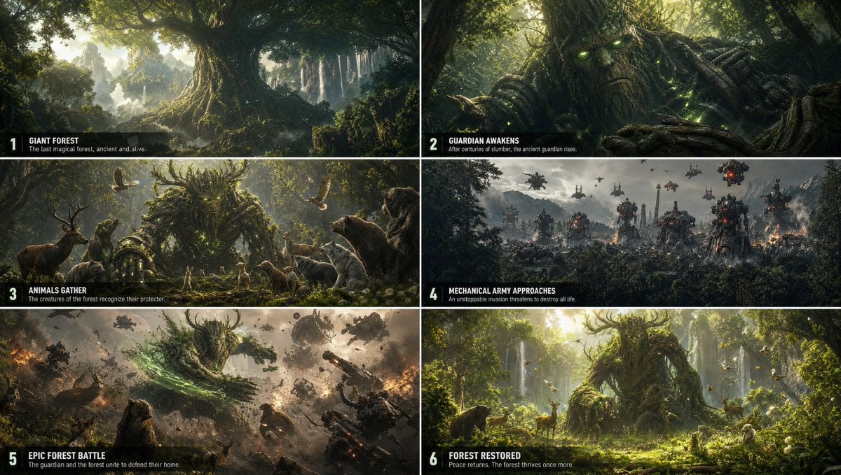 Cinematic Storyboard Sequence Generator - alternate