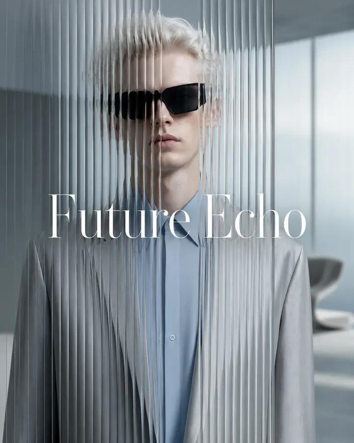 Avant-Garde Glass Distortion Luxury Editorial