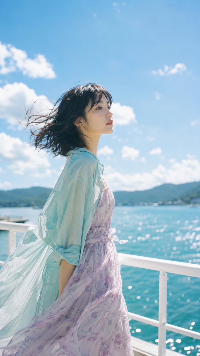 Airy Soft Dopamine East Asian Summer Portrait