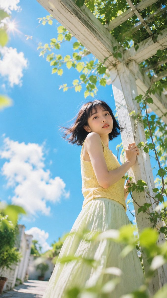 Airy Soft Dopamine East Asian Summer Portrait - alternate