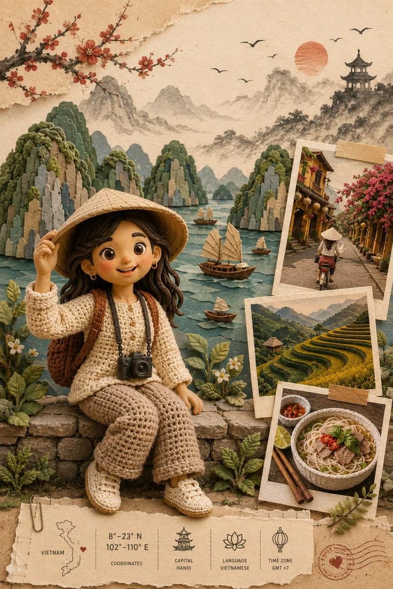 Handcrafted Diorama Travel Series Poster