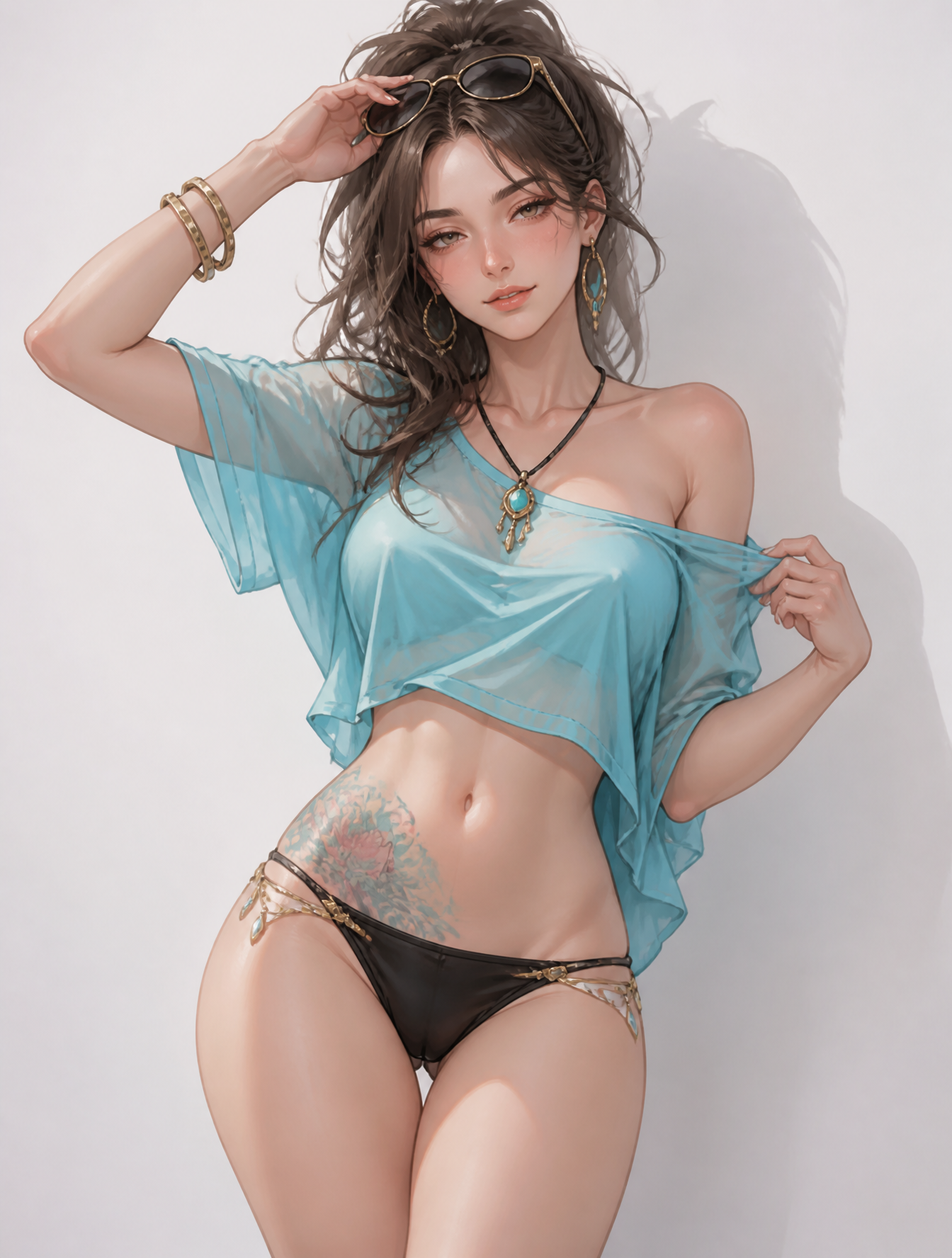 Confident Summer Elegance Character Study