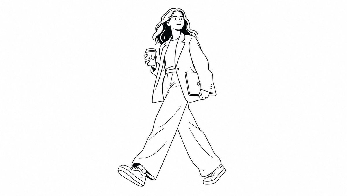 Minimalist Notion-Style Editorial Line Art - alternate