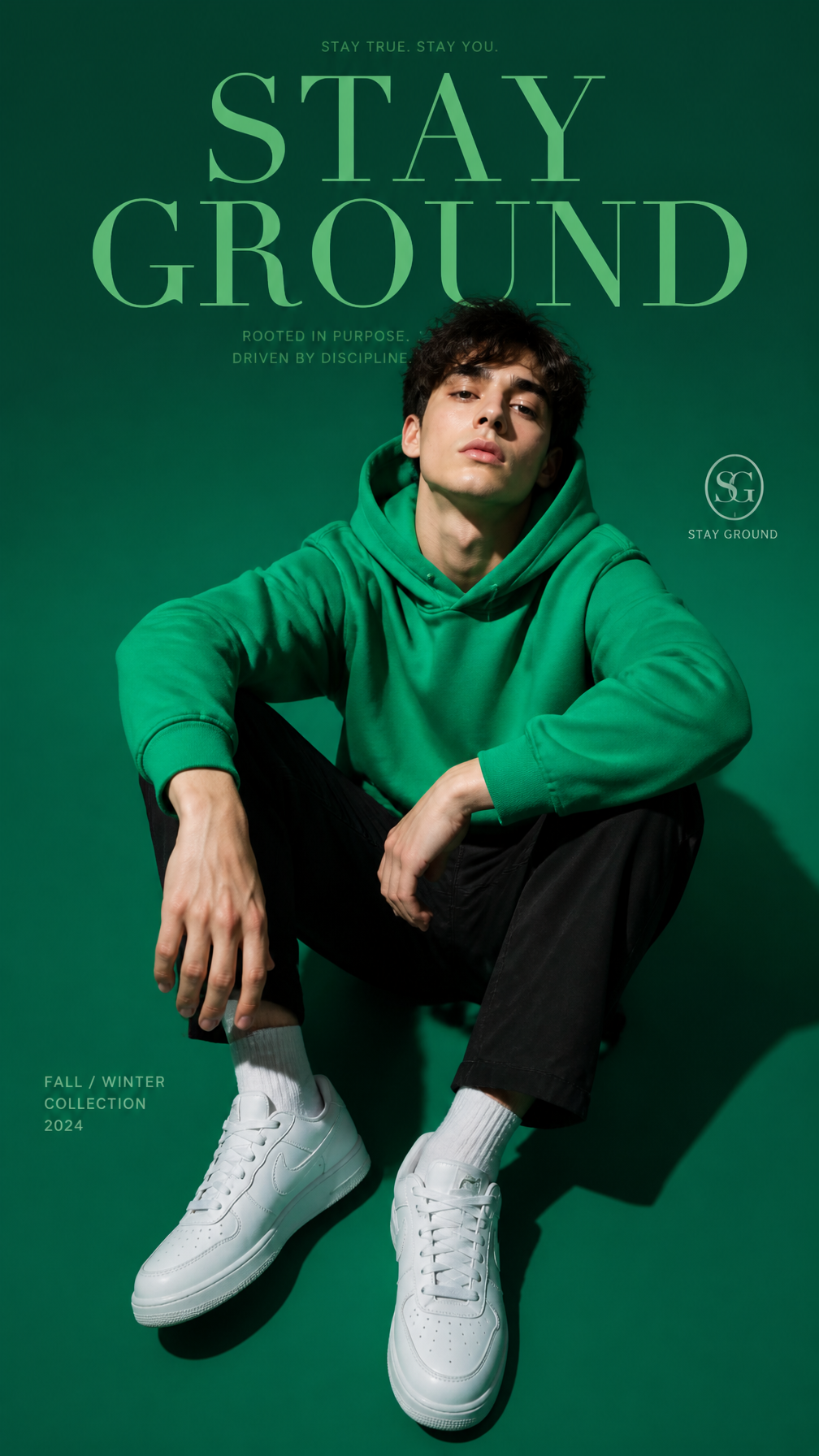 Jade Monochrome Urban Luxury Editorial