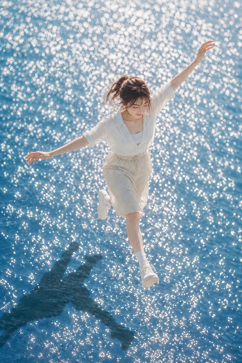 Summer Radiance on Blue Water