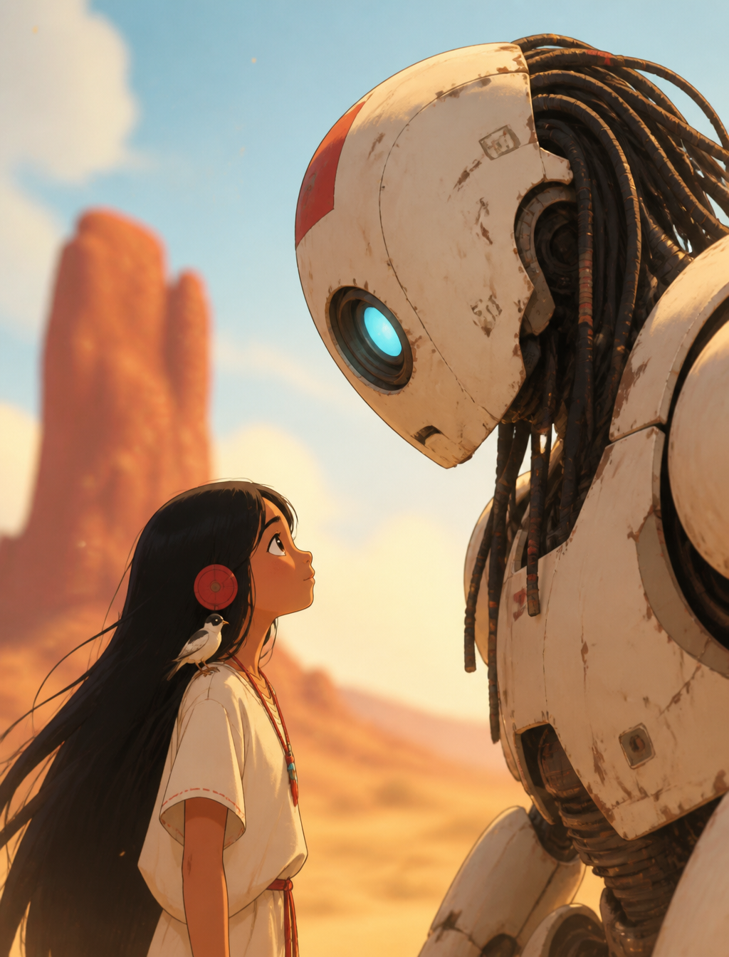 The Girl and the Ancient Guardian